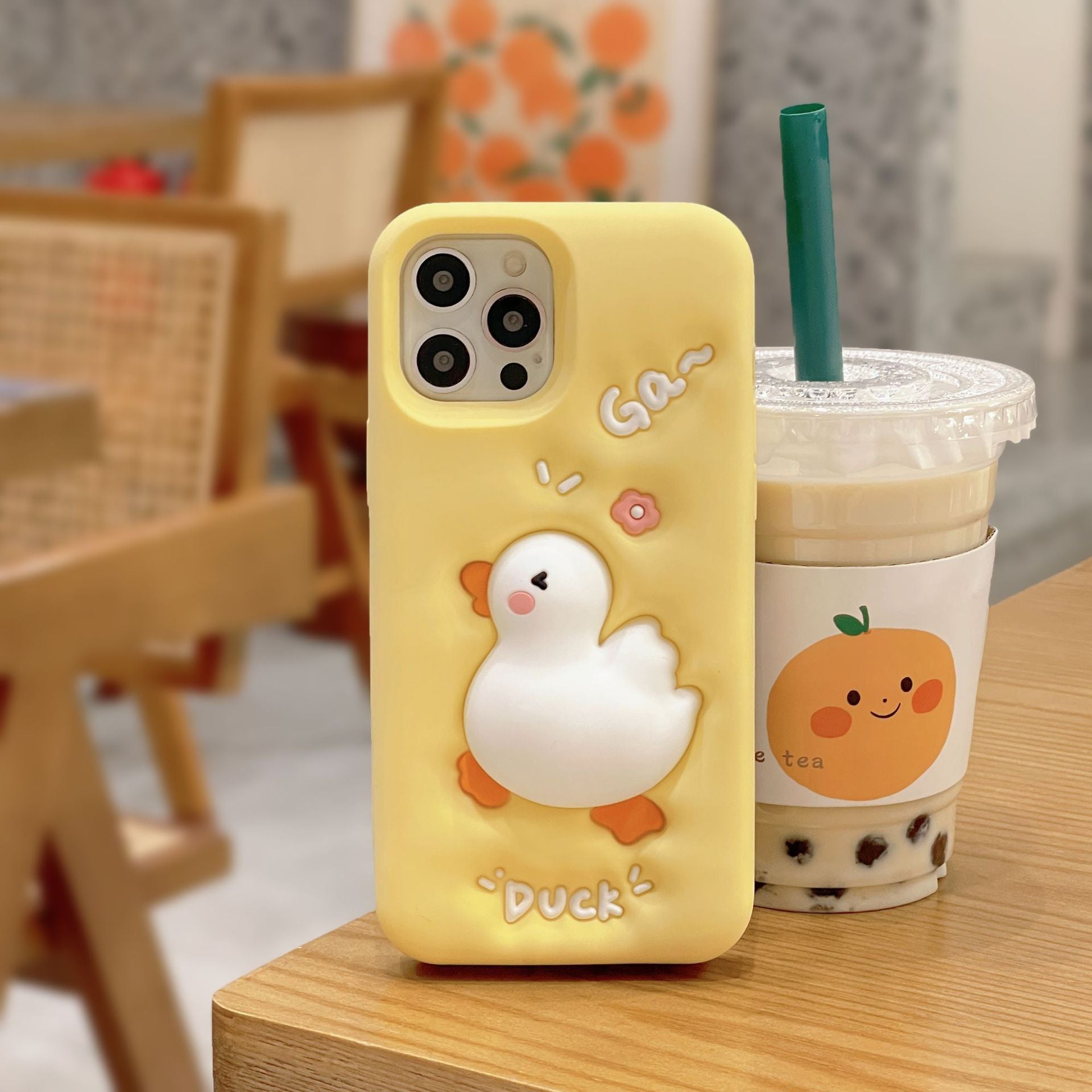 For iPhone 13 Pro Max 3D Cartoon Silicone Phone Case Squeeze Duck Pattern Cell Phone Cover For iPhone 13 Pro Max 3D Cartoon Silicone Phone Case Squeeze Duck Pattern Cell Phone Cover